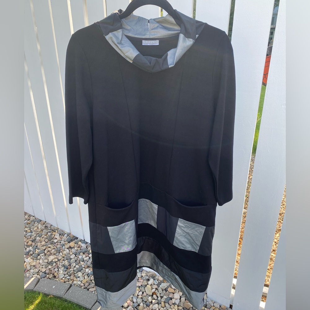 Naya Black and Gray Dress